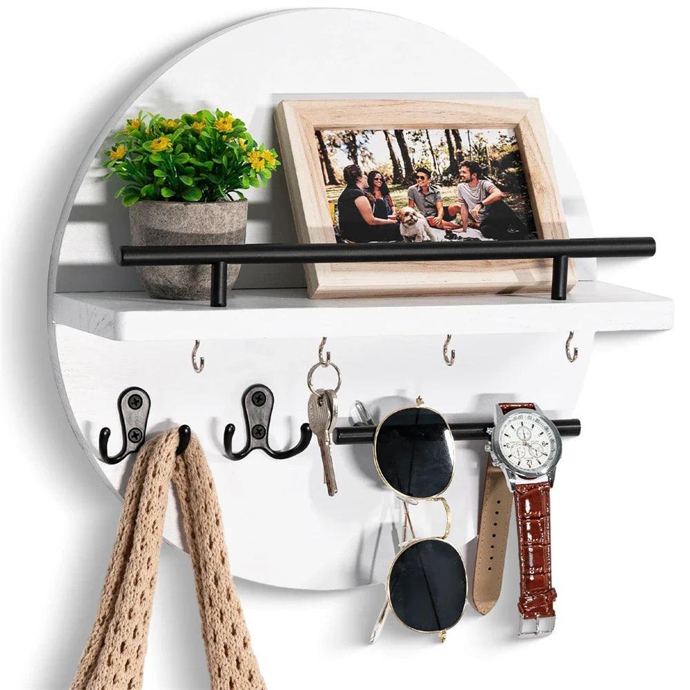 Stijlvolle wanddecoratie | Houten sleutelhouder - Image 13