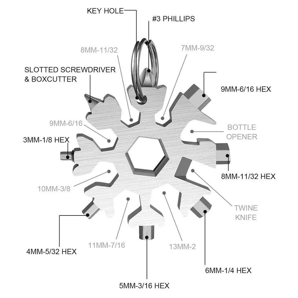 Snowflake 18-in-1 Multi-tool | Altijd het juiste gereedschap voor elke klus - Image 11