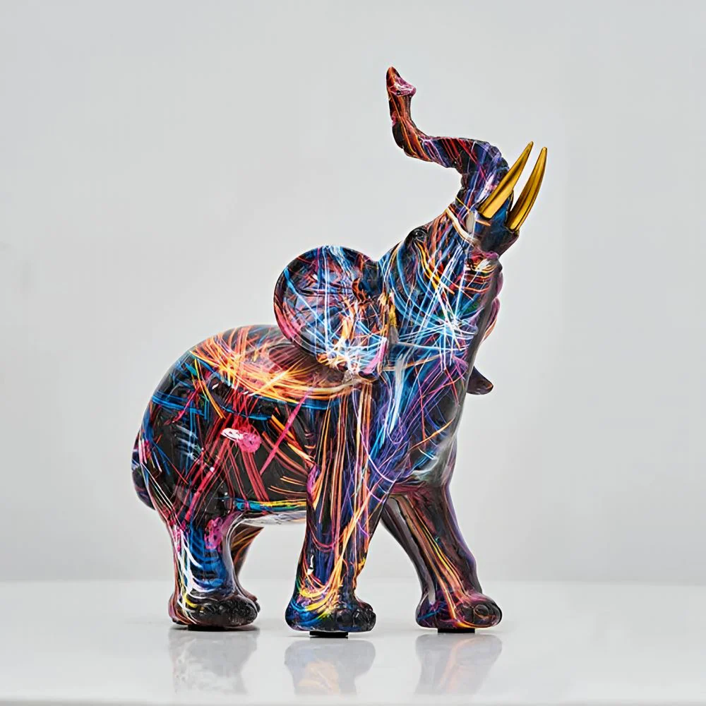 StreetArt Elephant™ | Kleurrijk graffiti olifant decorstuk - Image 3