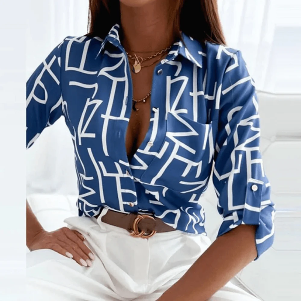 Suzanne | Dames blouse met lange mouwen - Image 2