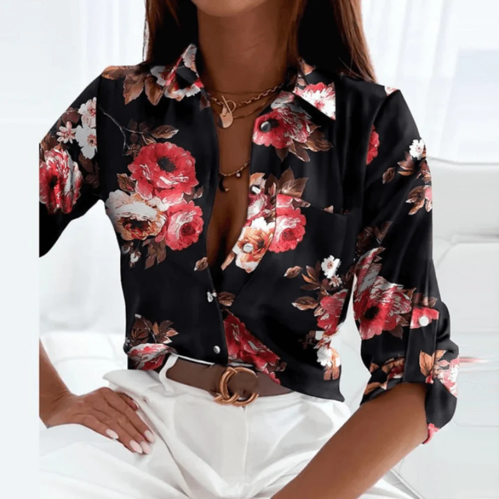 Suzanne | Dames blouse met lange mouwen - Image 8