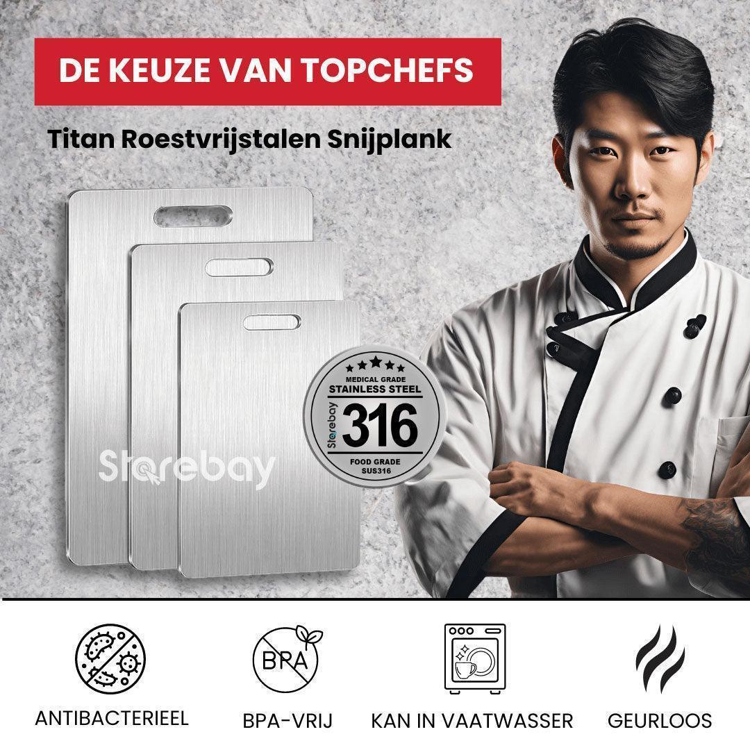 Titan Roestvrijstalen Snijplank | Hygiënisch en duurzaam - Image 3