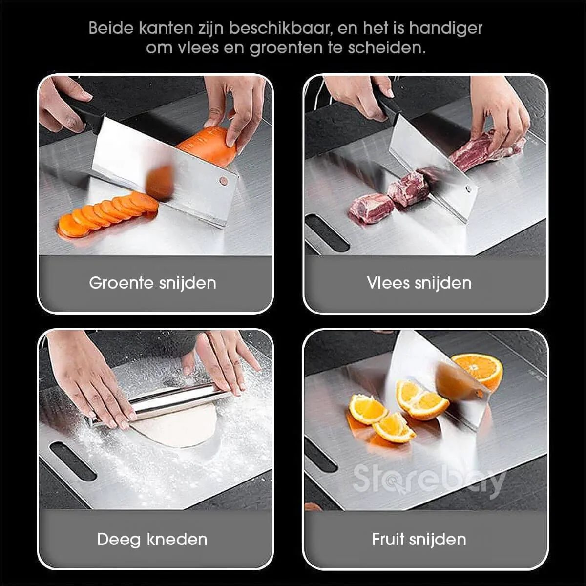 Titan Roestvrijstalen Snijplank | Hygiënisch en duurzaam - Image 5