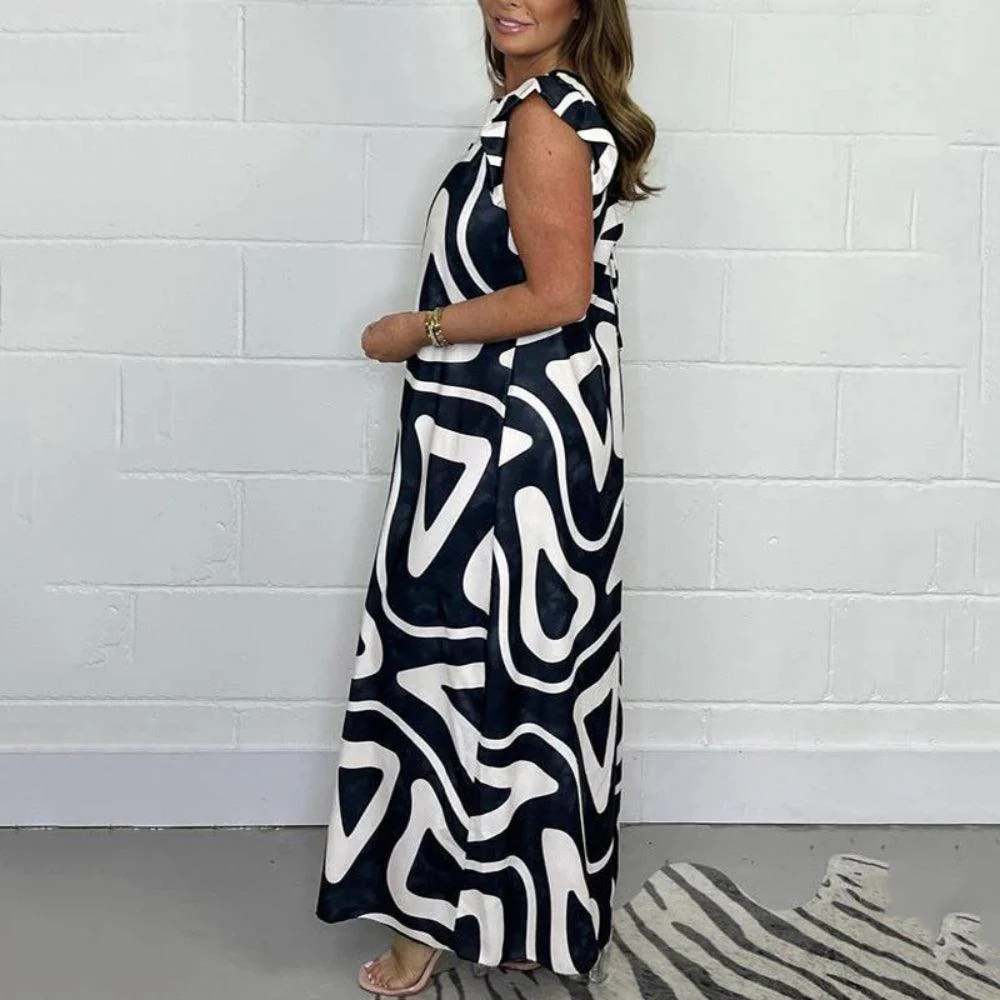 Verona | Dames zomer jumpsuit met wijde pijpen en ruches - Image 5