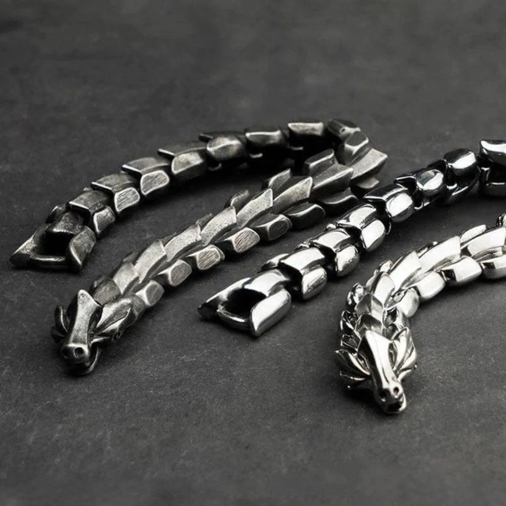 Viking Ouroboros Vintage Heren Armband | Symbool van kracht en eeuwigheid - Image 5