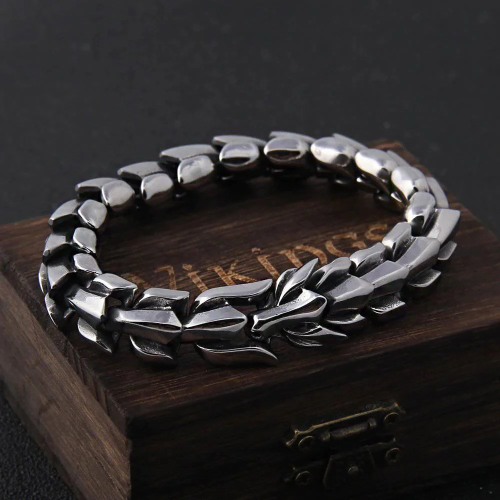 Viking Ouroboros Vintage Heren Armband | Symbool van kracht en eeuwigheid - Image 8