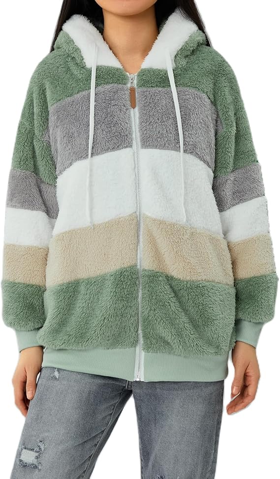 Warme dames fluffy vest | Teddy trui met rits - Image 10