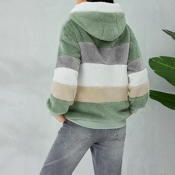 Warme dames fluffy vest | Teddy trui met rits - Image 11