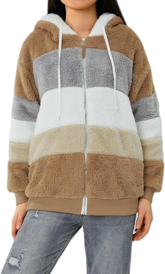 Warme dames fluffy vest | Teddy trui met rits - Image 13