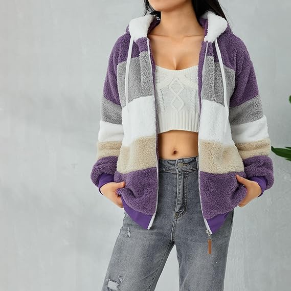 Warme dames fluffy vest | Teddy trui met rits - Image 17