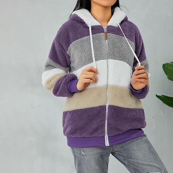Warme dames fluffy vest | Teddy trui met rits - Image 19