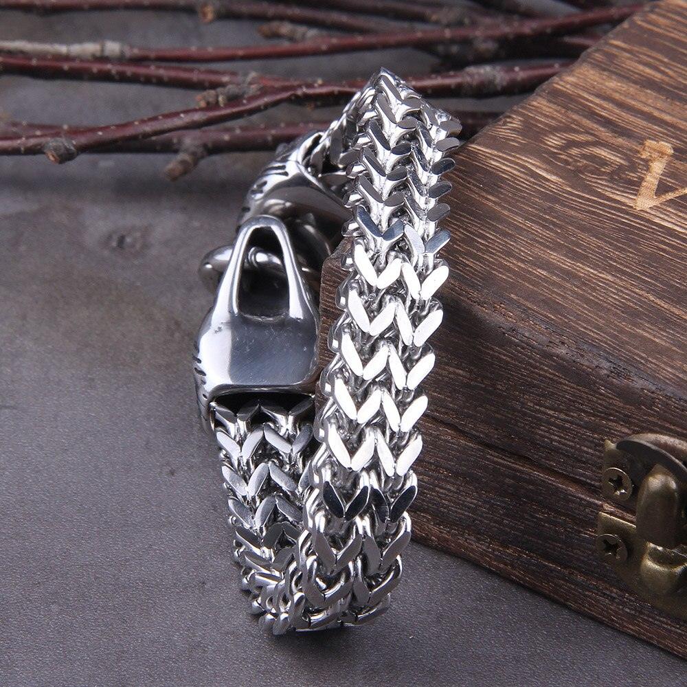 Wolf's Bite | Stalen Viking armband voor kracht en stijl - Image 3