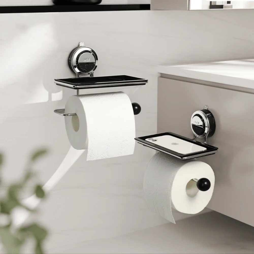 Zuignap RVS toiletrolhouder | Plaats overal zonder boren - Image 11