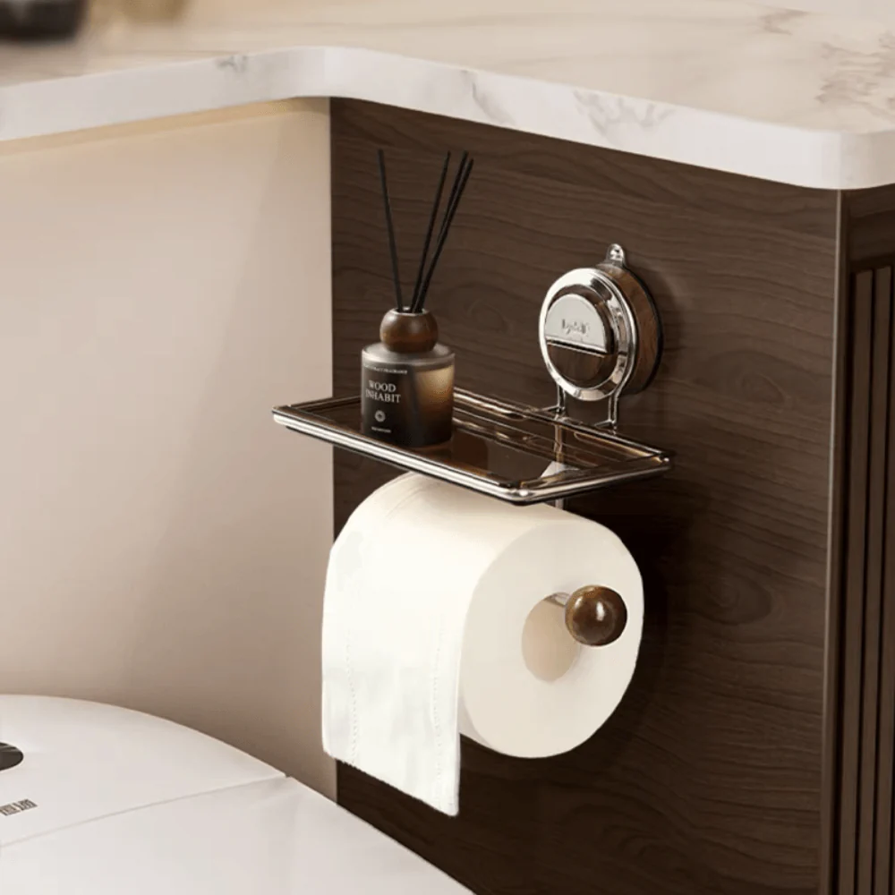 Zuignap RVS toiletrolhouder | Plaats overal zonder boren - Image 5