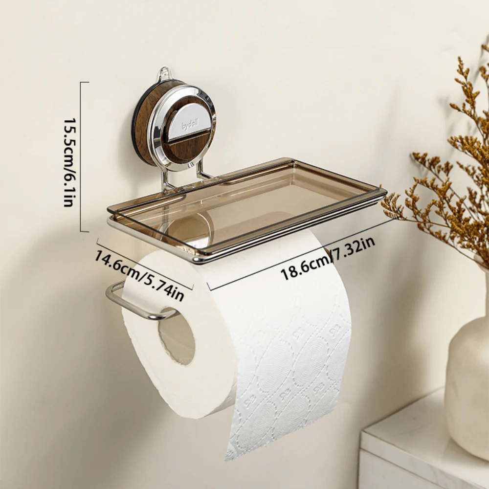 Zuignap RVS toiletrolhouder | Plaats overal zonder boren - Image 9